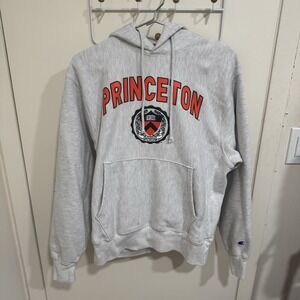 Princeton University Champion Reverse Weave Hoodie Ivy Sweatshirt Men's Medium